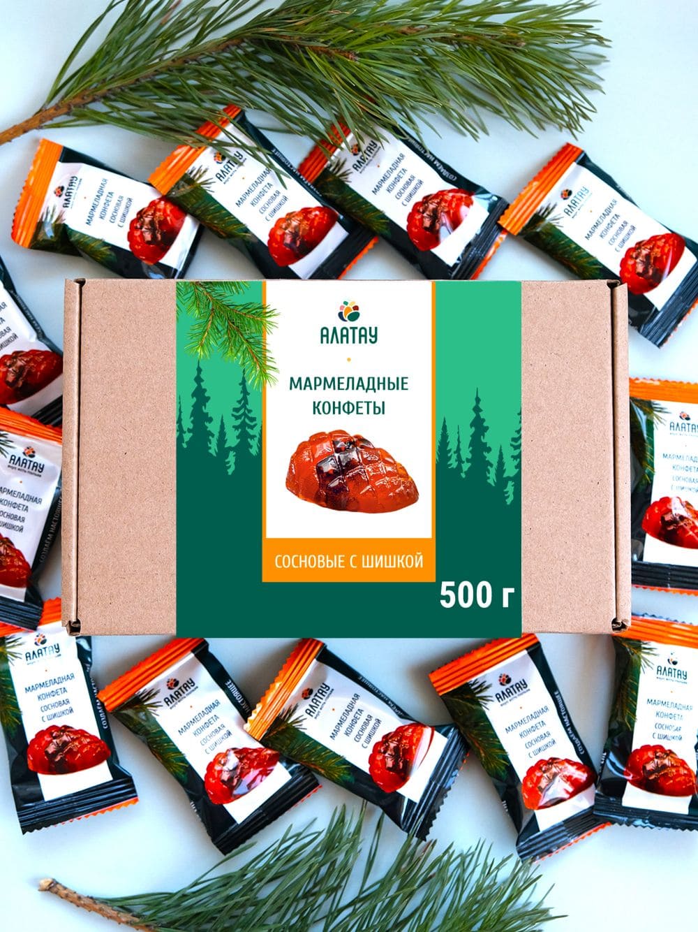 Мармелад с сосновой шишкой, 500 г