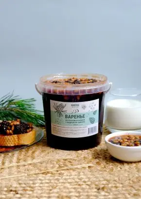 Варенье из сосновых шишек с кедровым орехом, 1 л