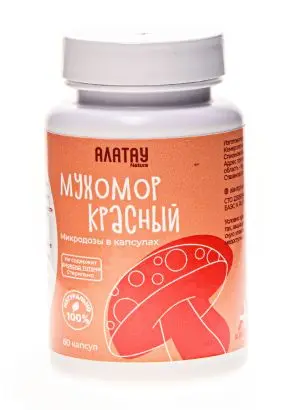 КОМБО из 2 видов мухоморов: микродозинг красный и пантерный