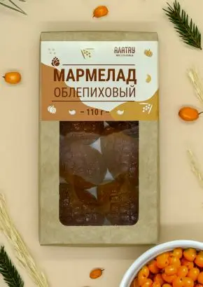 Мармелад ягодный Облепиховый, 110 гр