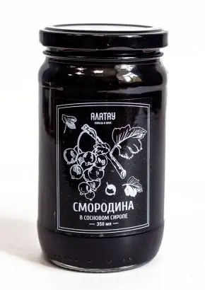 Черная смородина в сосновом сиропе, 350 мл
