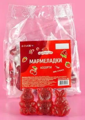 Мармелад без сахара ягодное ассорти, 150г