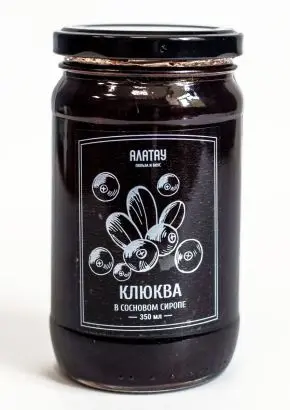 Клюква в сосновом сиропе, 350 мл