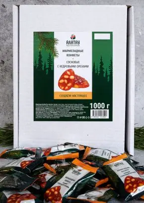 Мармелад сосновый с кедровыми орешками, 1 кг