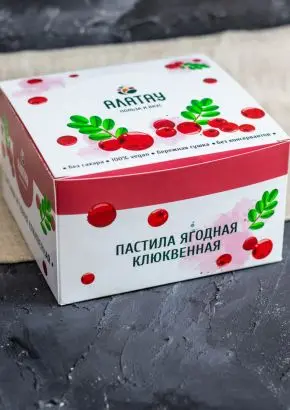 Пастила без сахара ягодная клюквенная 900 г