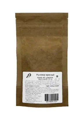 Мухомор Красный (Мука из шляпок), 25 г.