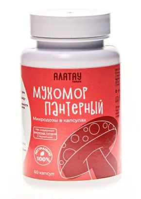 КОМБО из 2 видов мухоморов: микродозинг красный и пантерный