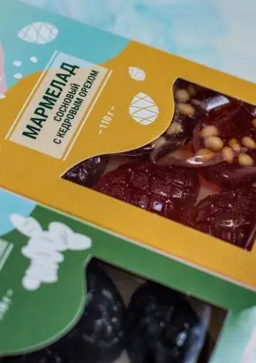 Мармелад Сосновый с кедровым орехом, 110 г