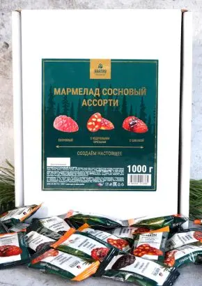 Мармелад сосновый Ассорти 3 вкуса, 1 кг