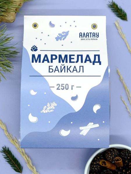 Мармелад сосновый Байкал, 250 гр