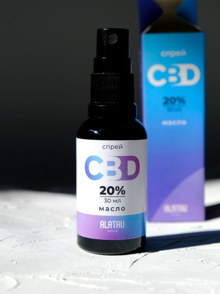 CBD масло 20%, спрей 30мл. на кокосовом масле МСТ. Каннабидиол 6000мг