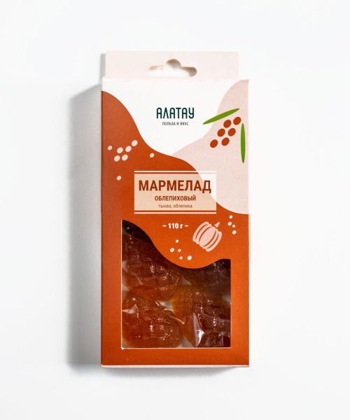 Мармелад "Облепиховый" (тыква, облепиха), 110г