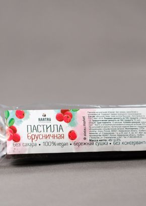 Пастила брусничная (без сахара) 45 г