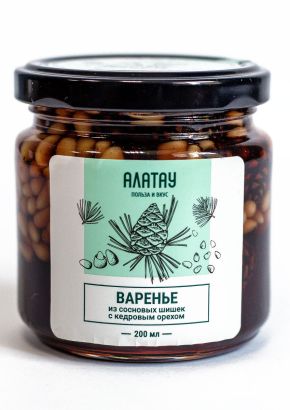Варенье из сосновых шишек с кедровым орехом, 200 мл