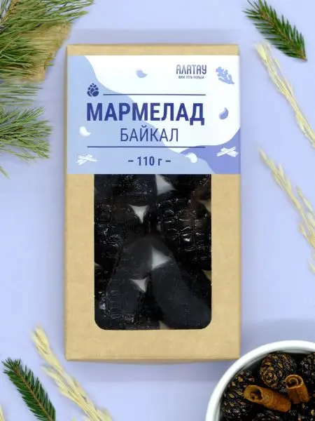 Мармелад "Байкал" в крафтовой коробке, 110г Мармелад "Байкал" в крафтовой коробке, 110г