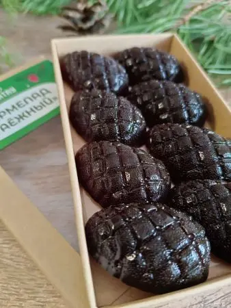 Мармелад ягодный Мятная смородина в крафтовой коробке, 110г Мармелад ягодный Мятная смородина в крафтовой коробке, 110г