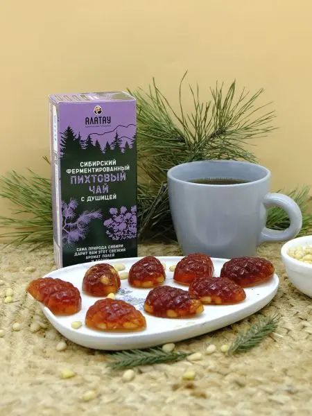 Мармелад сосновый с Кедровыми орешками, 500 гр Мармелад сосновый с Кедровыми орешками, 500 гр