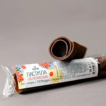 Пастила облепиховая (без сахара) 45 гр Пастила облепиховая (без сахара) 45 гр